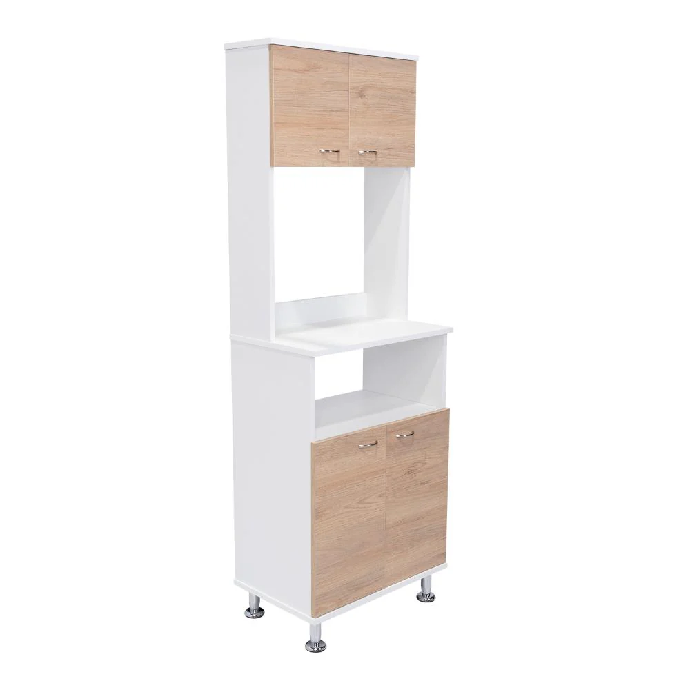 ALACENA FENIX, BLANCO DUQUEZA Y BEIGE, CON GRAN CAPACIDAD DE ALMACENAMIENTO - Image 3