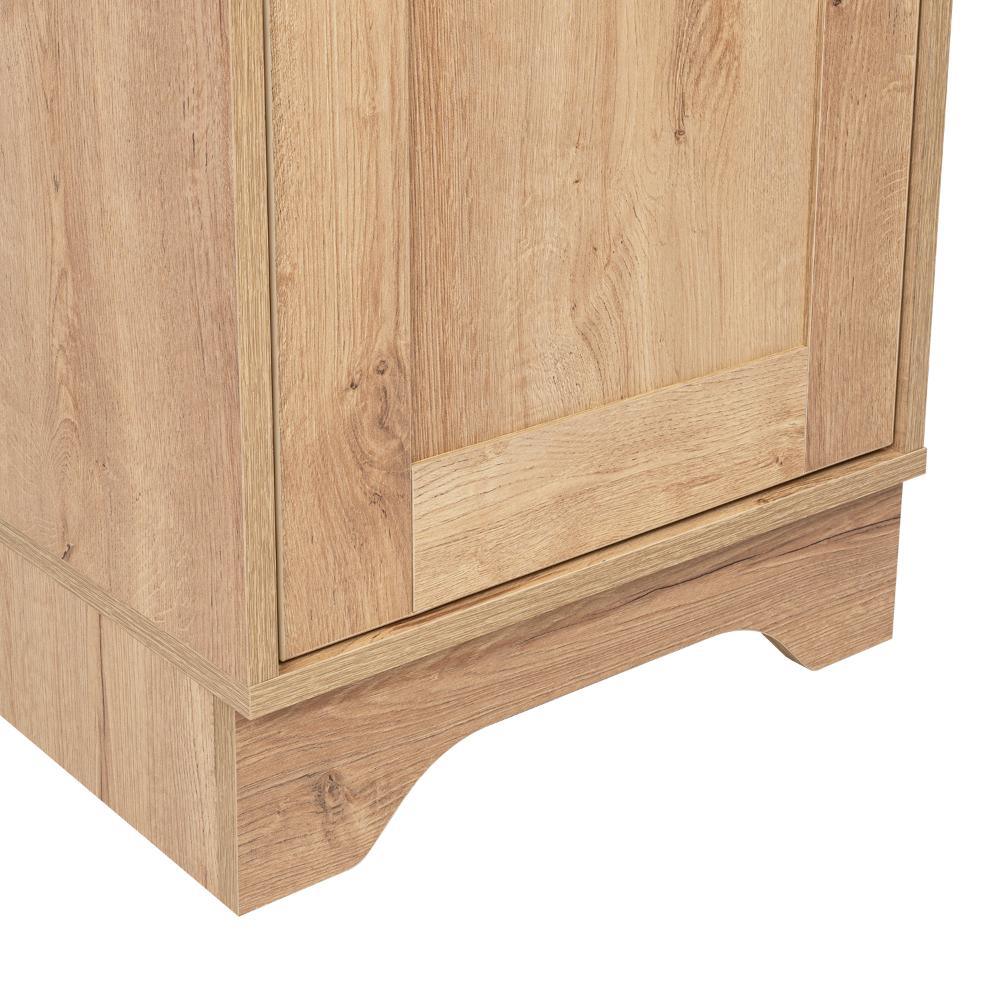GABINETE DE BAÑO AQUA 2, CAFÉ CLARO Y BLANCO, CON VARIEDAD DE ENTREPAÑOS - Image 11