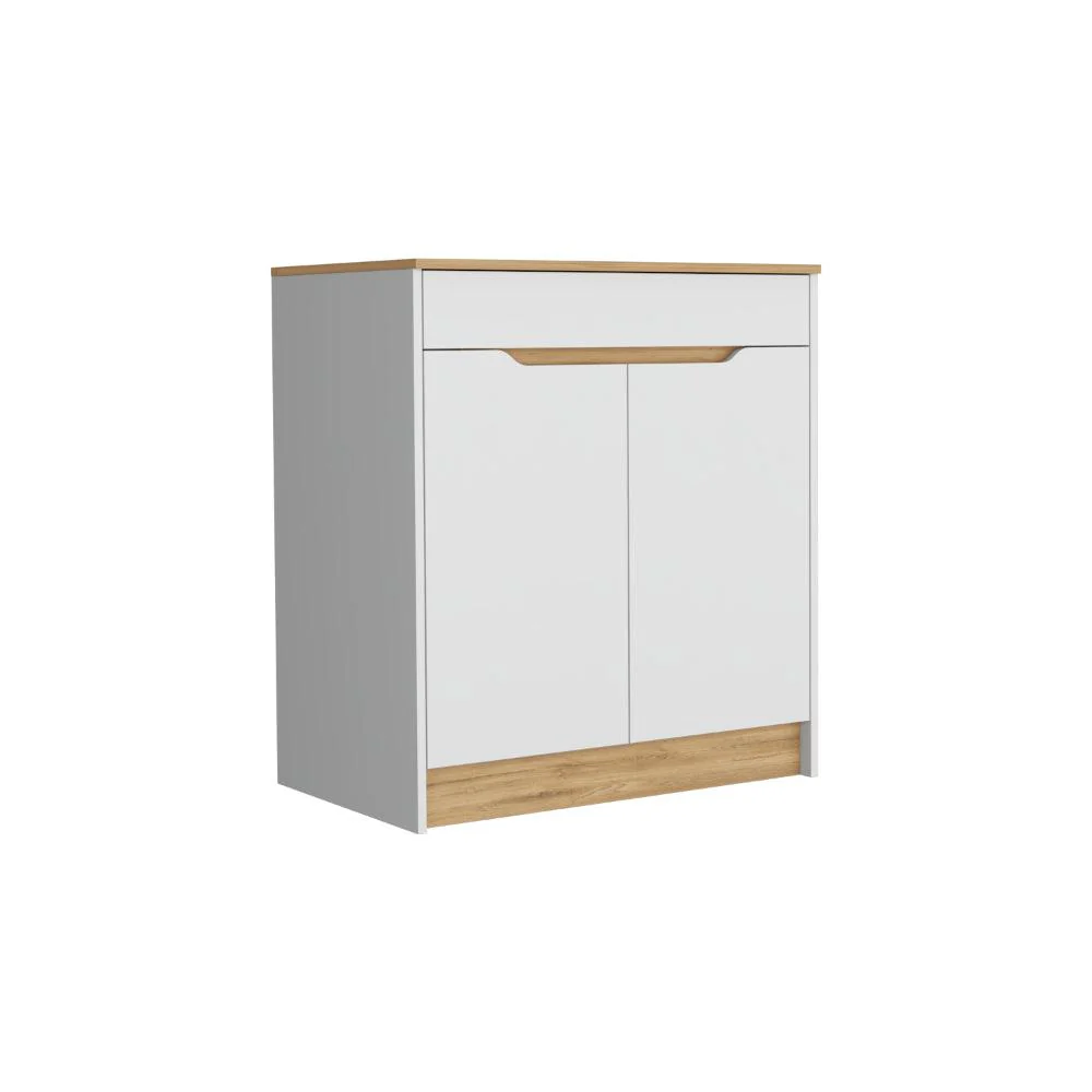 GABINETE INFERIOR SOLER, BLANCO Y MACADAMIA, INCLUYE MESON EN MADERA - Image 5