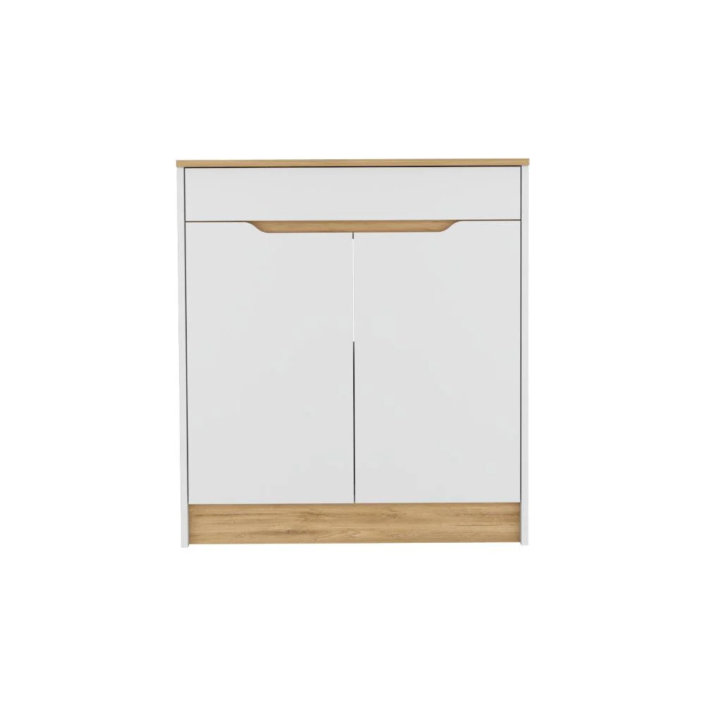 GABINETE INFERIOR SOLER, BLANCO Y MACADAMIA, INCLUYE MESON EN MADERA - Image 6