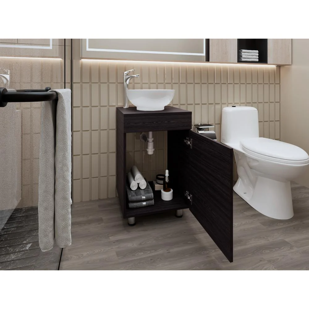 MUEBLE LAVAMANOS TACNA, WENGUE, INCLUYE LAVAMANOS VASSEL SABINA ZF - Image 4