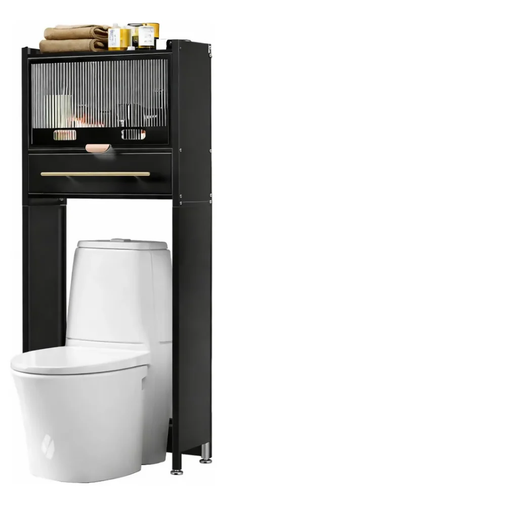 MUEBLE ORGANIZADOR BAÑO ESTANTE METÁLICO MODERNO PREMIUM NEGRO - Image 7