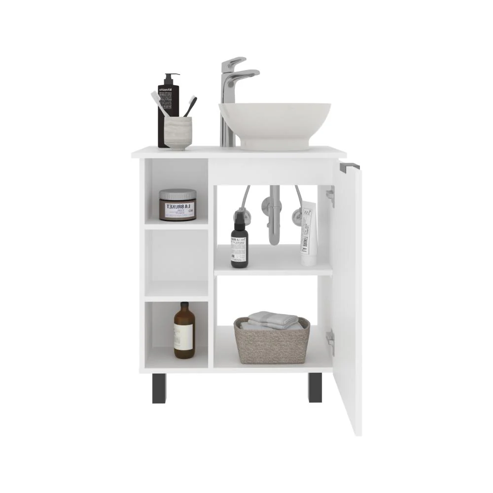 MUEBLE PARA LAVAMANOS ALEGRA, BLANCO DUQUEZA, INCLUYE LAVAMANOS VESSEL SABINA ZF - Image 2
