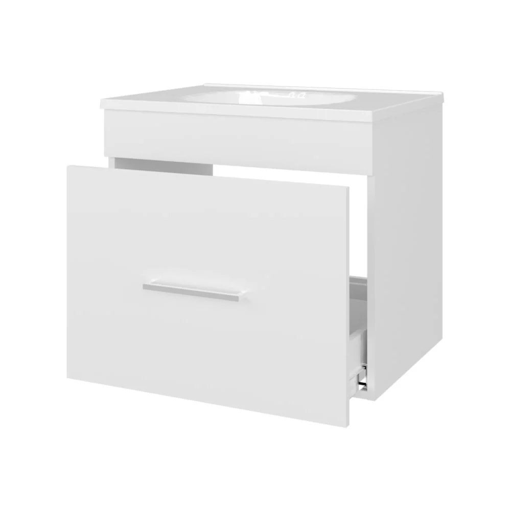 MUEBLE PARA LAVAMANOS HATTA, BLANCO DUQUEZA, INCLUYE LAVAMANOS PRAIA 60 ZF - Image 6