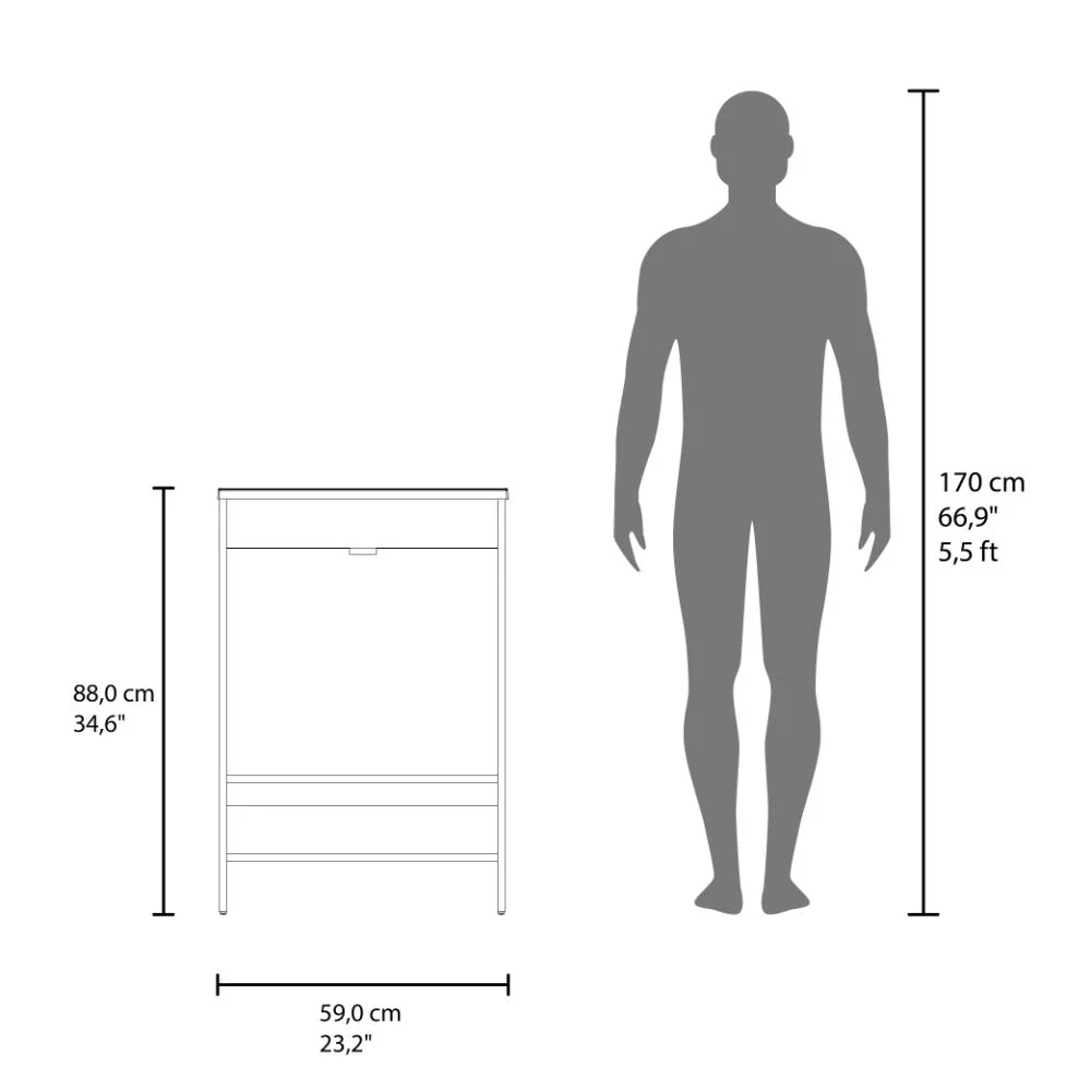 MUEBLE PARA LAVAMANOS LORENZO, WENGUE, INCLUYE LAVAMANOS PRAIA 60 ZF - Image 7