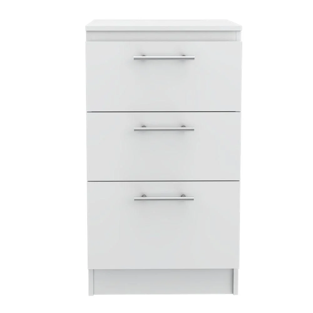 GABINETE INFERIOR BLONDY, BLANCO, CON TRES CAJONES Y AMPLIO ESPACIO DE ALMACENAMIENTO INTERNO - Image 6