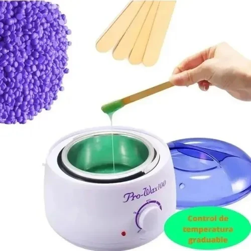 OLLA PARA CERA DEPILATORIA + CERA PERLAS +APLICADORES - Image 2