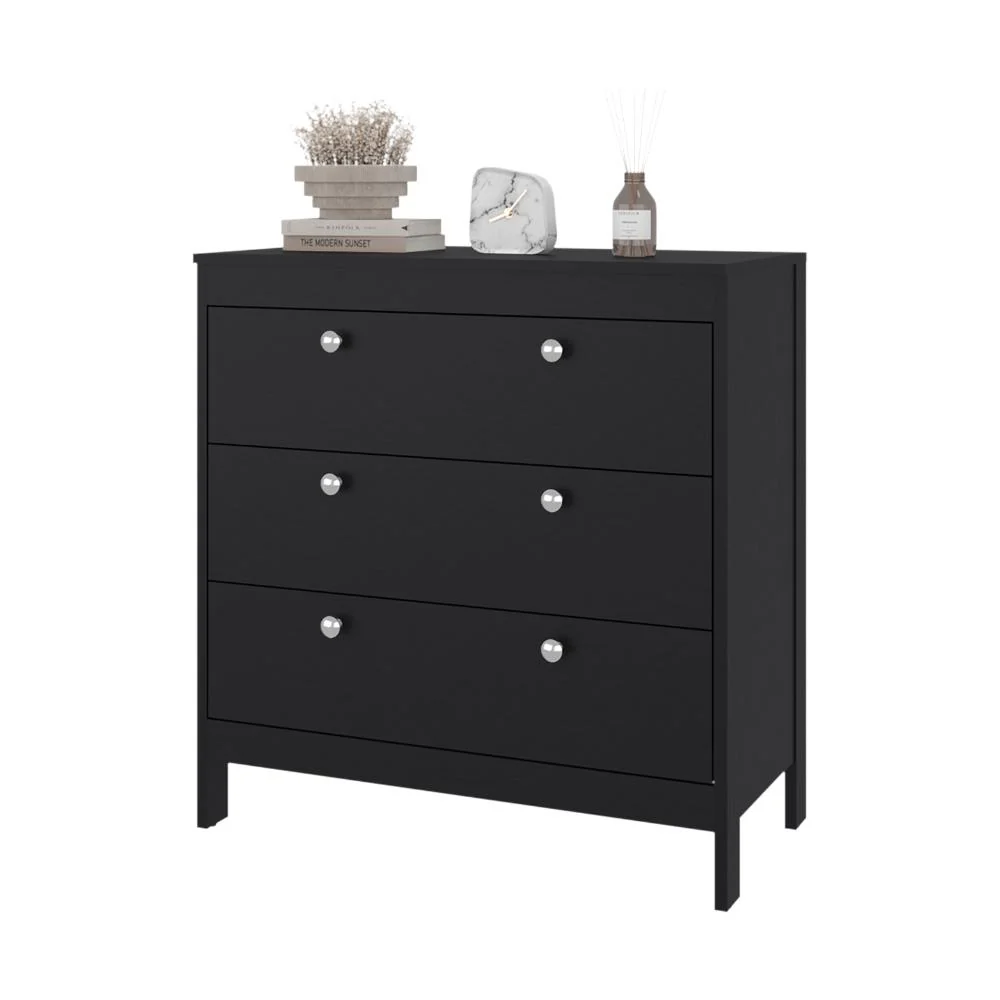 Organizador Newcastle, Wengue, Con tres cajones  ZF