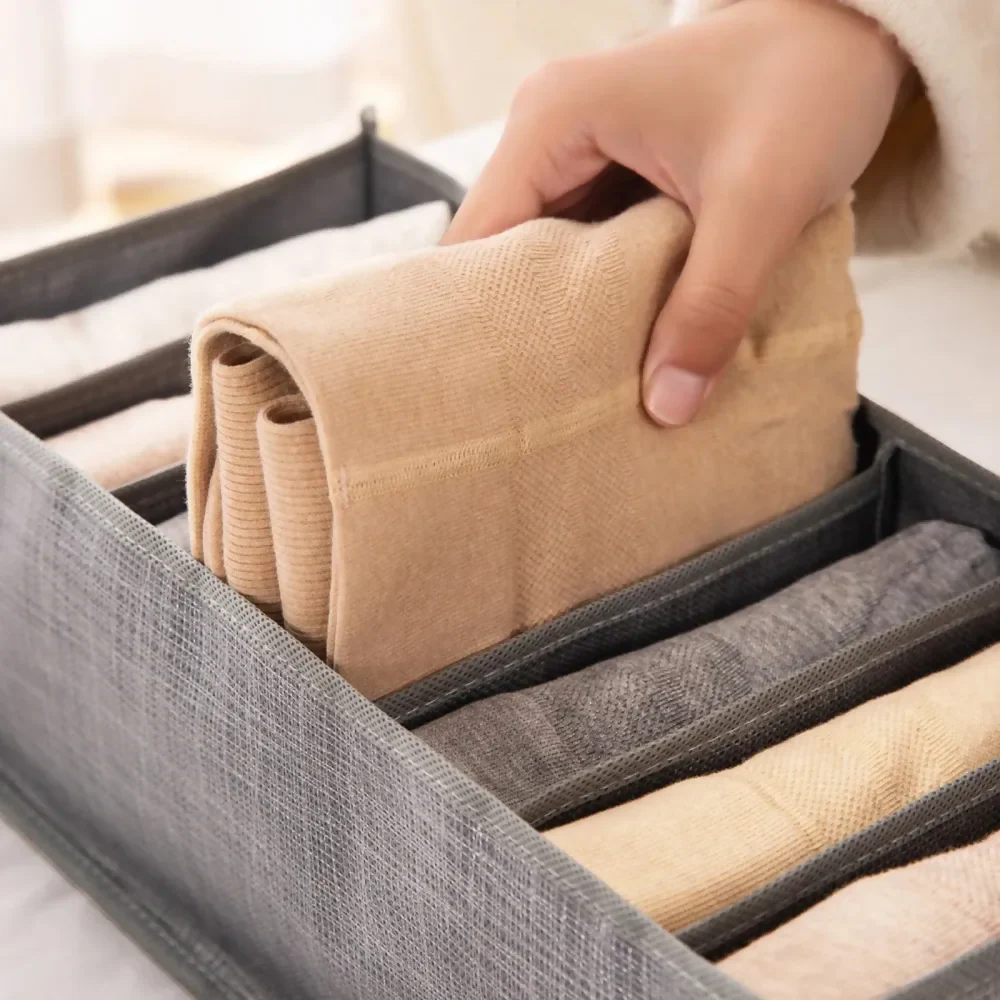 ORGANIZADOR PARA ROPA CAMISAS PANTALONES 7 DIVISIONES GRIS - Image 2