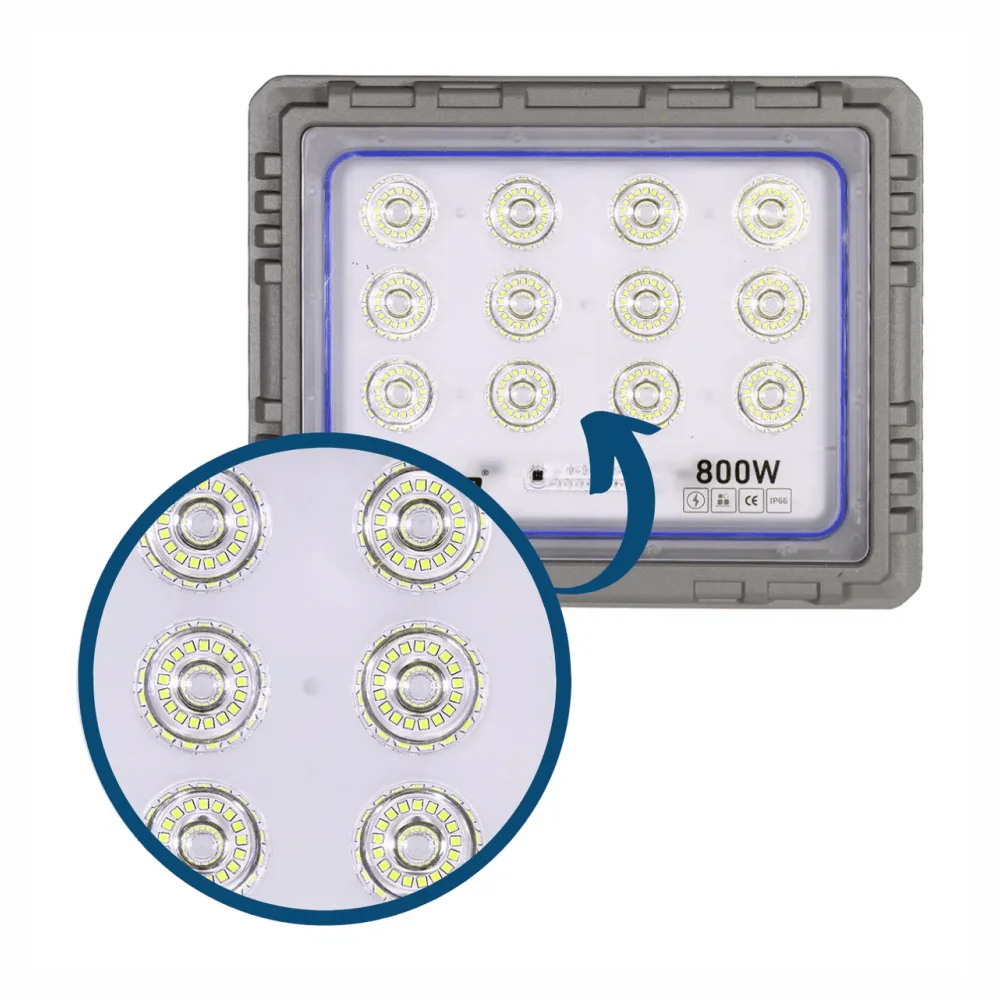 PANEL REFLECTOR SOLAR JORTAN 800W ILUMINACIÓN LED IMPERMEABLE - Image 2