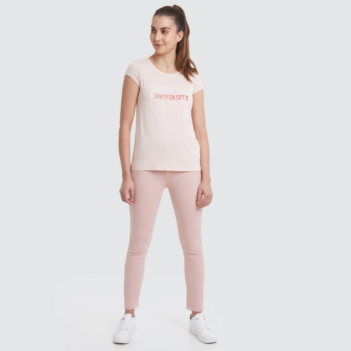 PANTALON DE MUJER DRIL UNICOLOR 5 BOLSILLOS 40070311