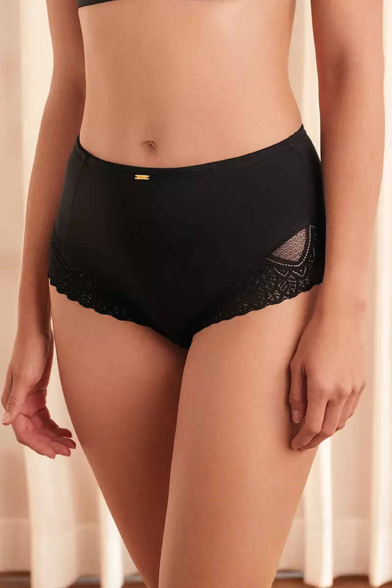 PANTY EN LYCRA Y ENCAJE 6646 - Image 2