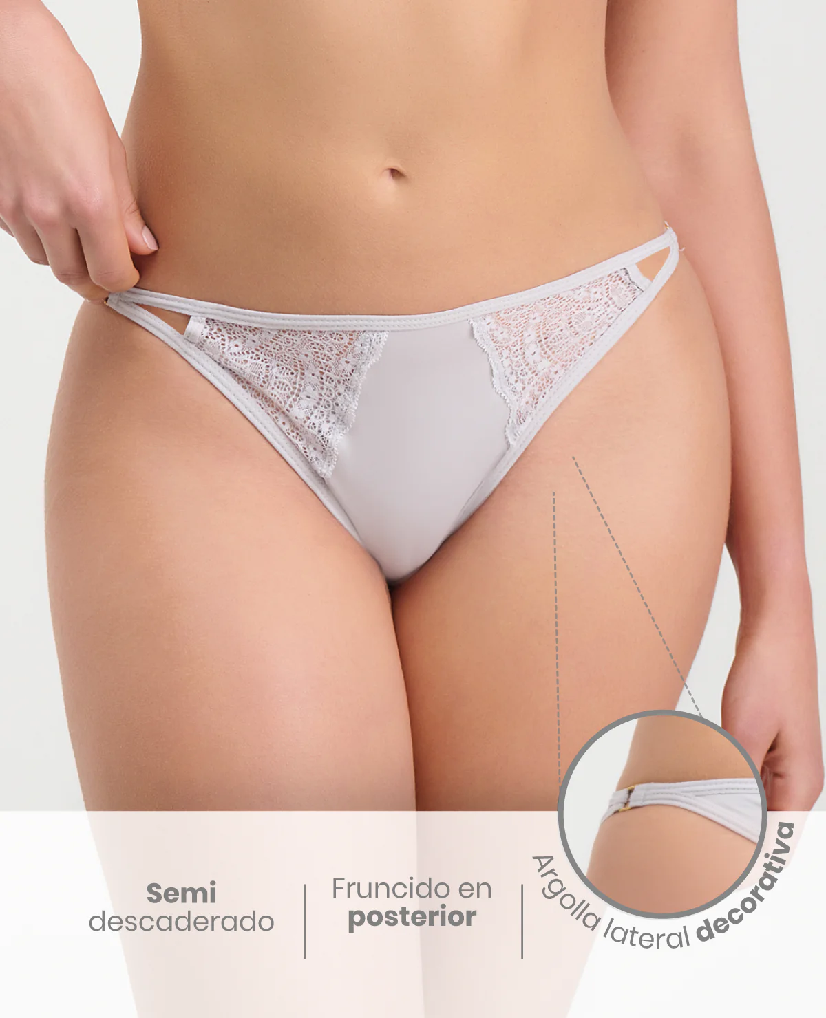 PANTY | SEMIDESCADERADO | DETALLES EN ENCAJE - Image 2