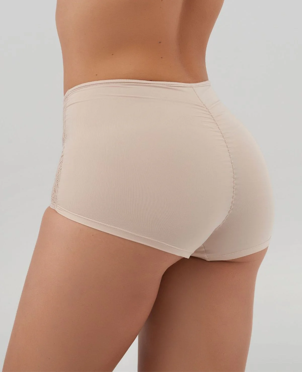 PANTY TIPO BÓXER | TIRO ALTO | CONTROL DE ABDOMEN SUAVE | RECOGIDO POSTERIOR_REF: 49283 - Image 3
