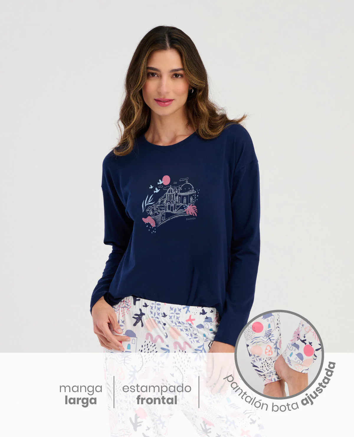 PIJAMA DE PANTALÓN | CAMISETA MANGA LARGA - Image 3
