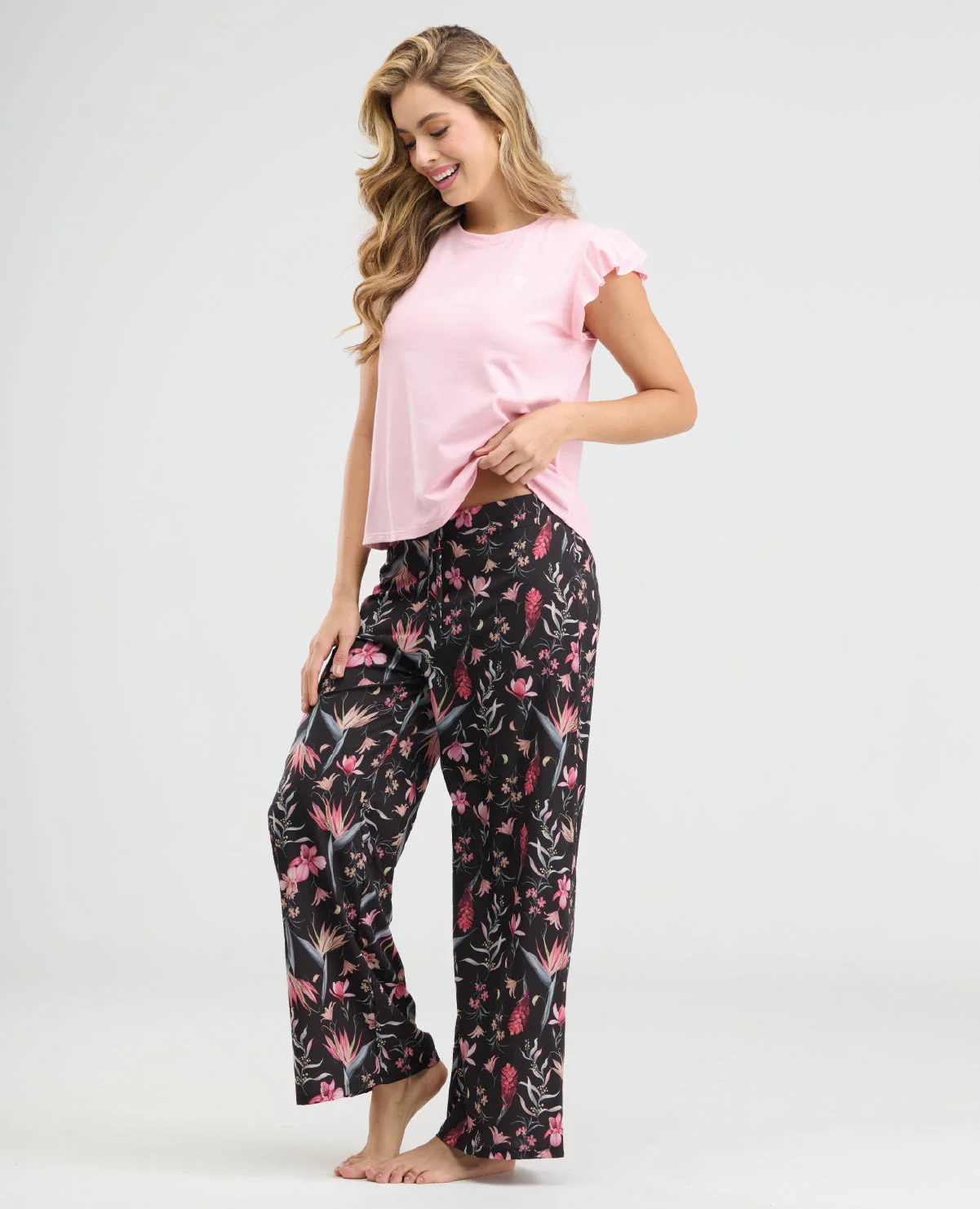 PIJAMA DE PANTALĂN | MANGA CORTA | ESTAMPADA - Image 3