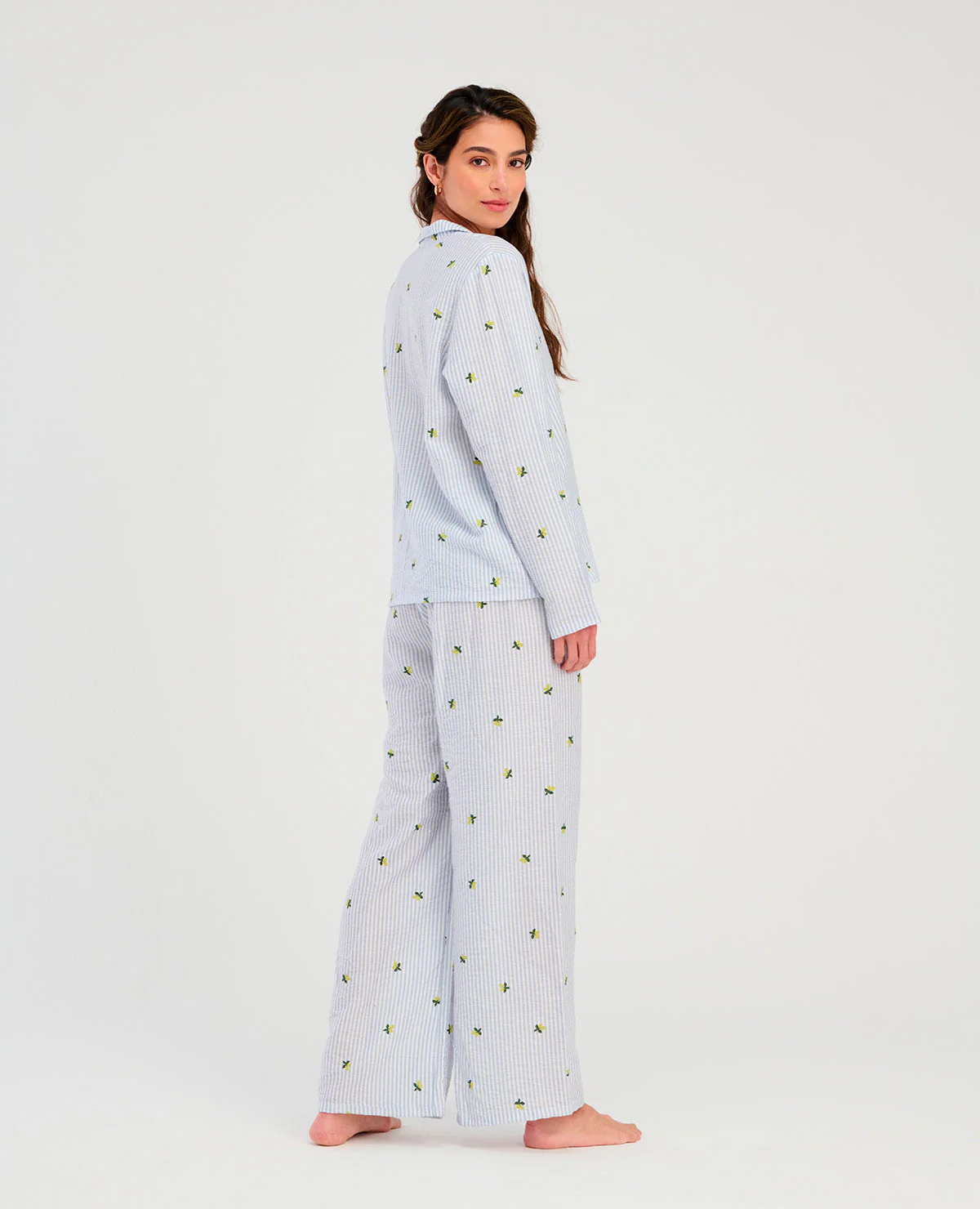 PIJAMA DE PANTALÓN | MANGA LARGA | CON BOTONES - Image 3