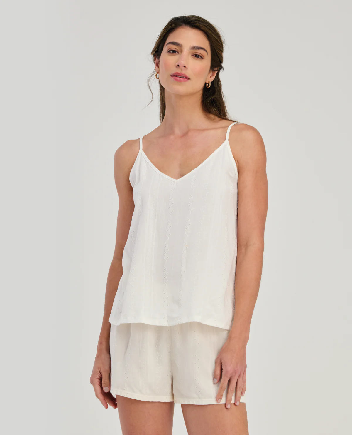 PIJAMA DE SHORT | BLUSA DE TIRAS AJUSTABLES - Image 2