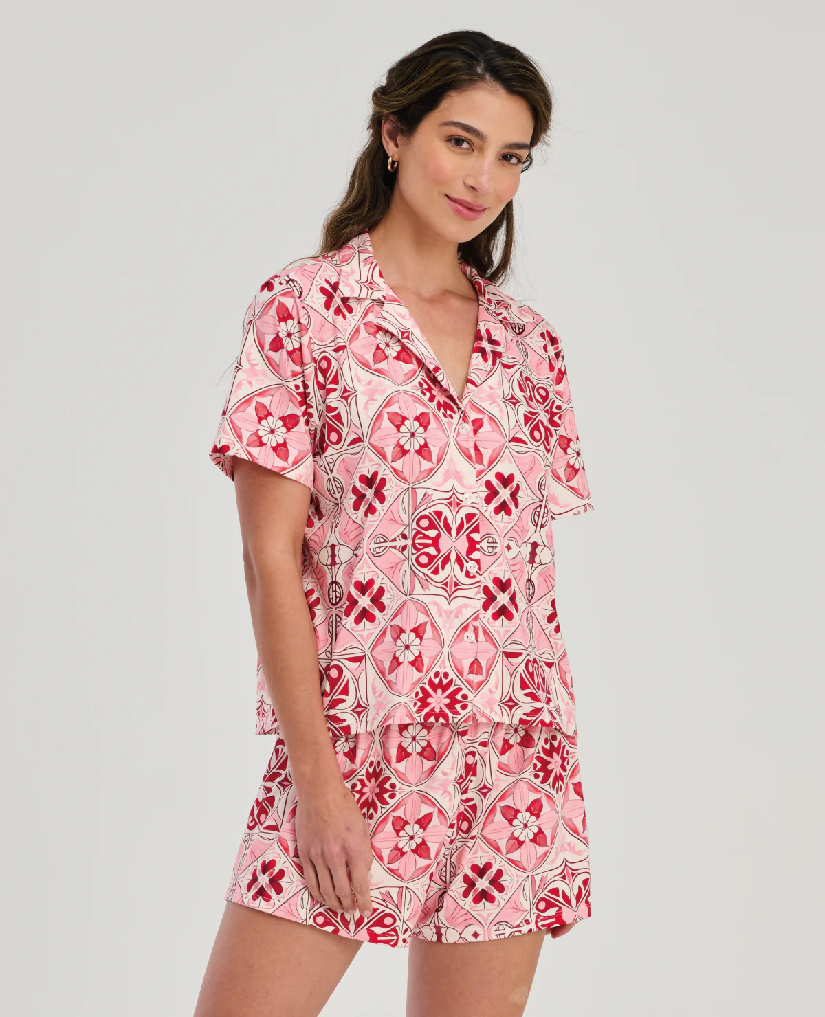 PIJAMA DE SHORT | CAMISA DE BOTONES
