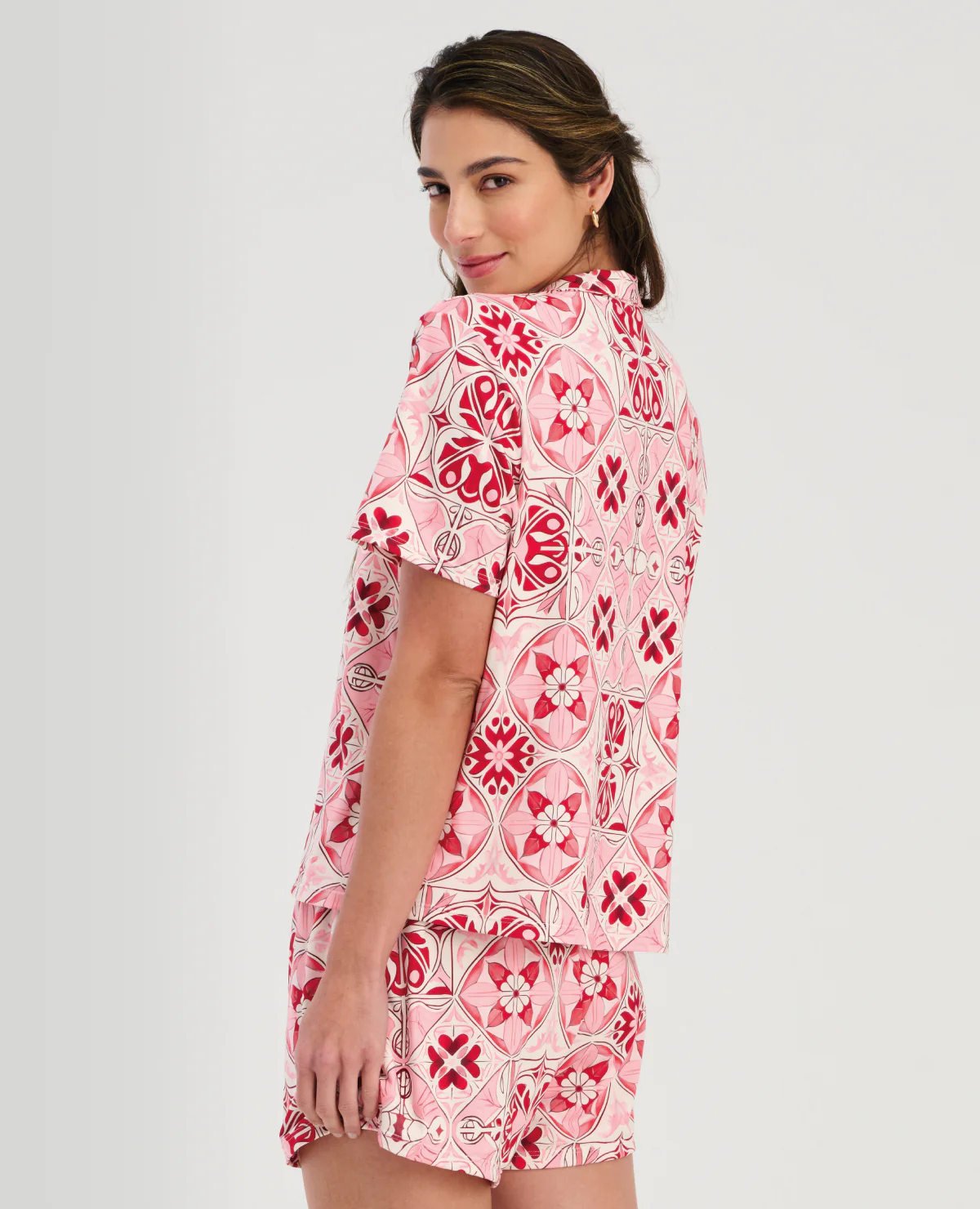 PIJAMA DE SHORT | CAMISA DE BOTONES - Image 3