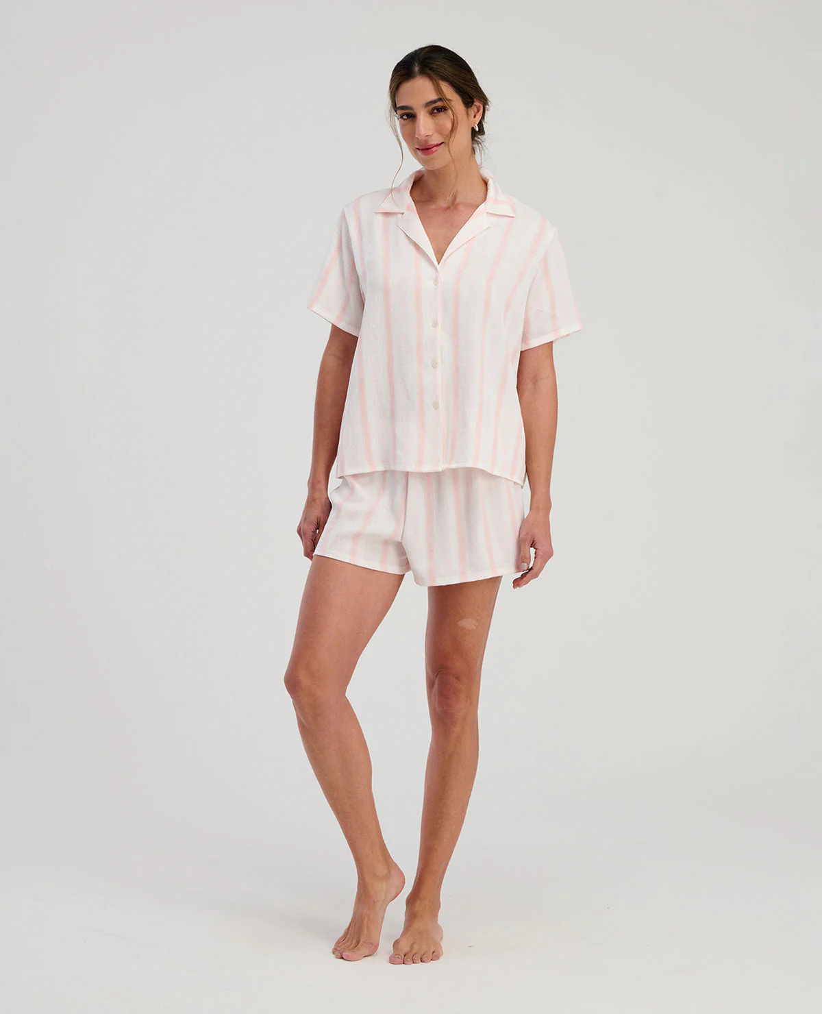 PIJAMA DE SHORT | MANGA CORTA | CON BOTONES