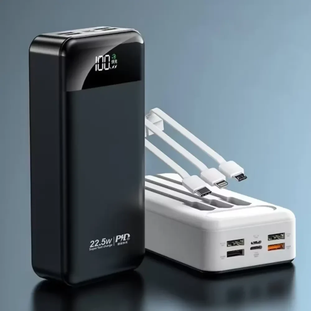 POWER BANK 20000MAH MULTIPUERTOS LIGHTING V8 TIPO C LINTERNA - Image 3