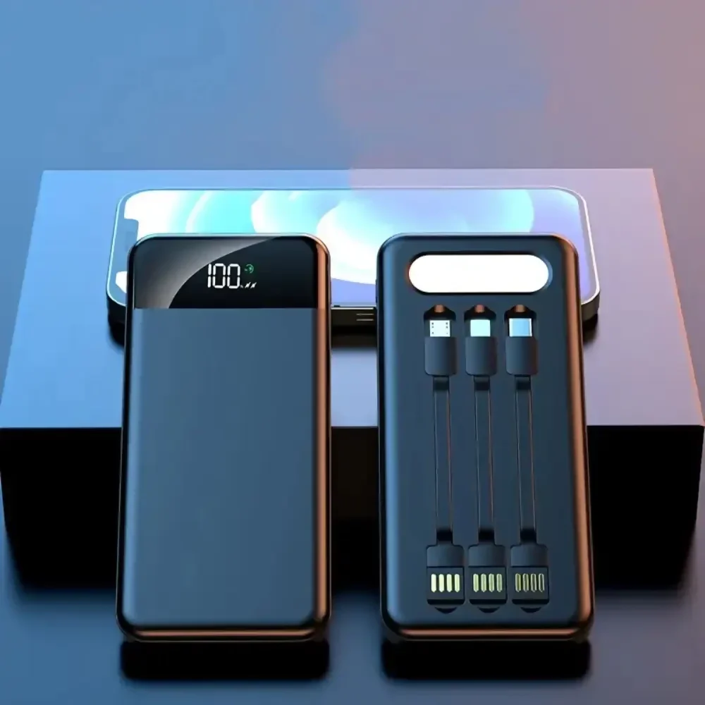 POWER BANK 20000MAH MULTIPUERTOS LIGHTING V8 TIPO C LINTERNA - Image 4