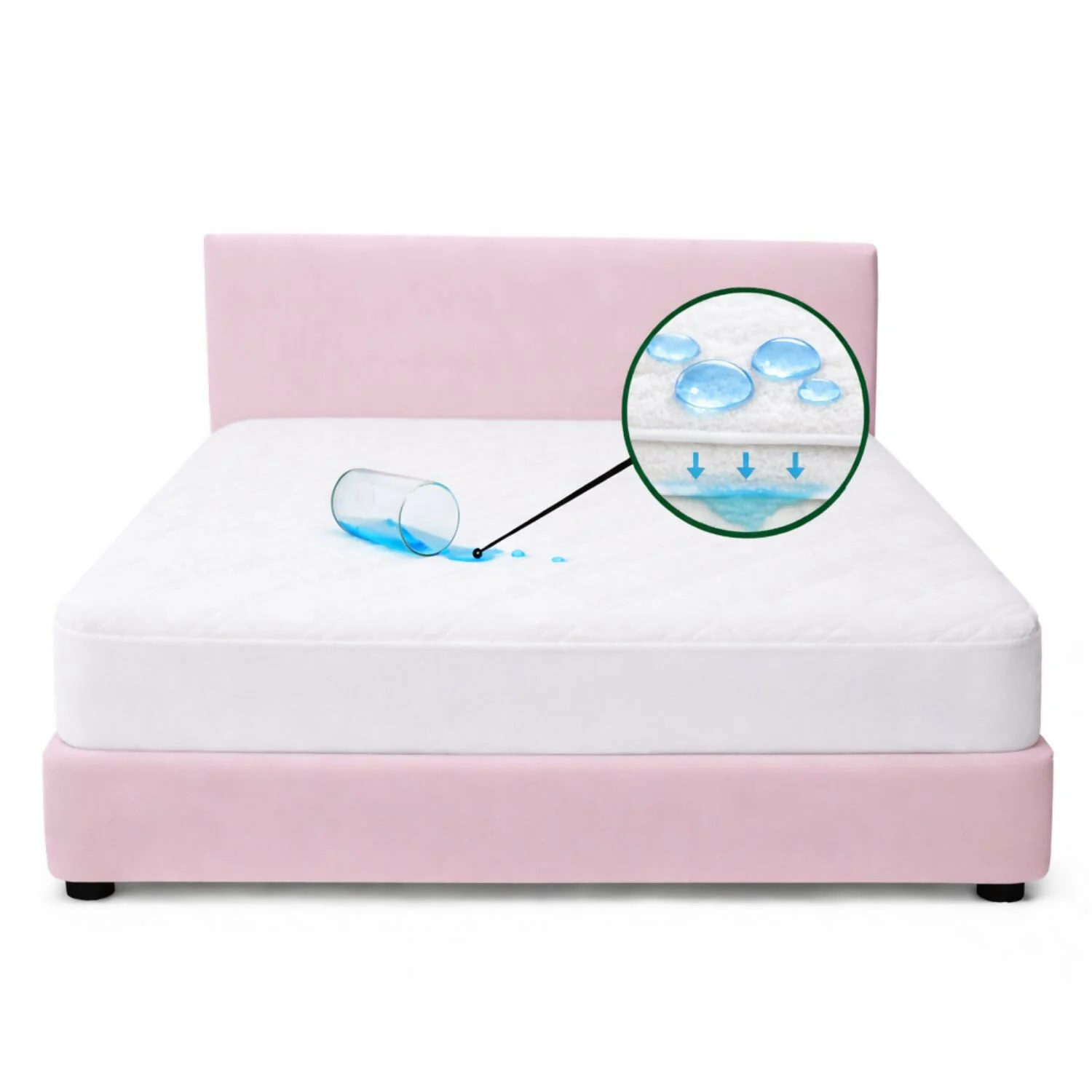 Protector colchon queen antifluido 160x190cm - Image 3