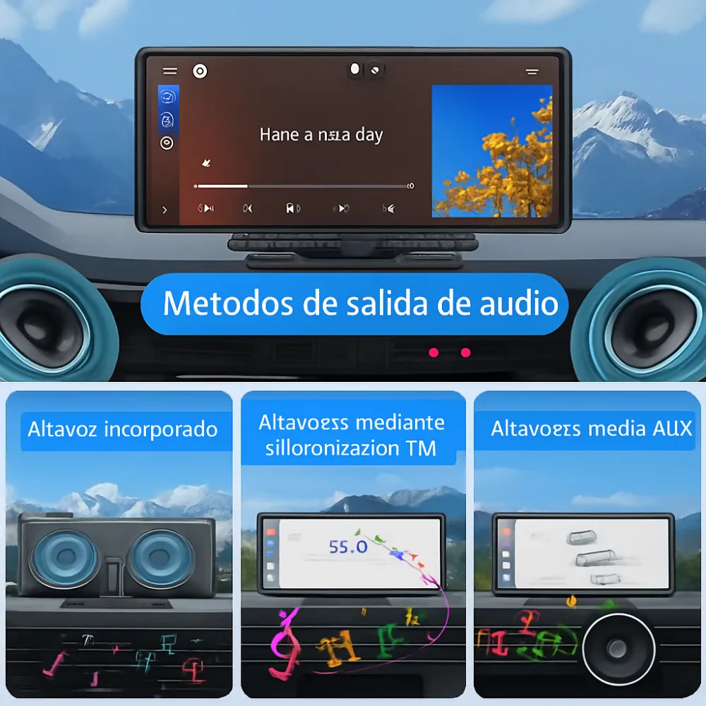 RADIO PANTALLA CARRO CAR PLAY 10 PULGADAS CÁMARA TRASERA HD NEGRO - Image 6