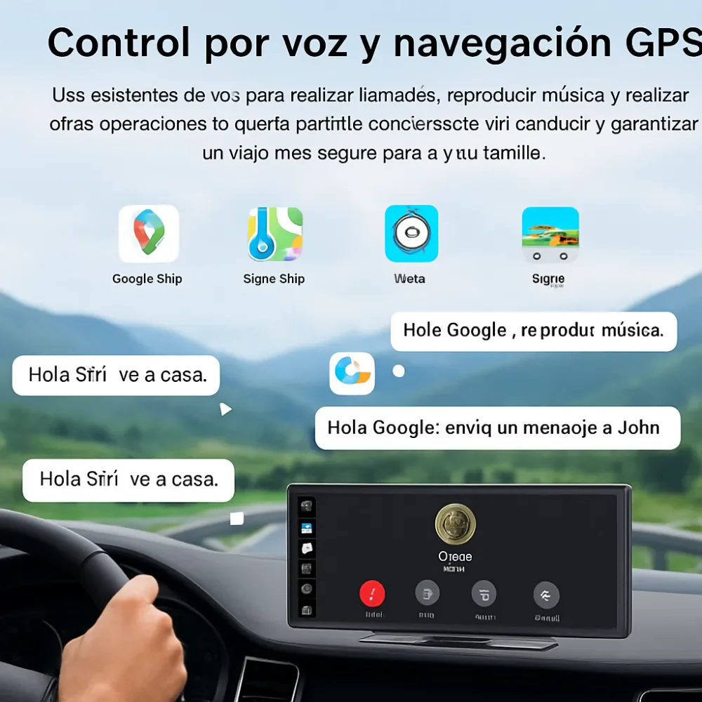 RADIO PANTALLA CARRO CAR PLAY 10 PULGADAS CÁMARA TRASERA HD NEGRO - Image 8