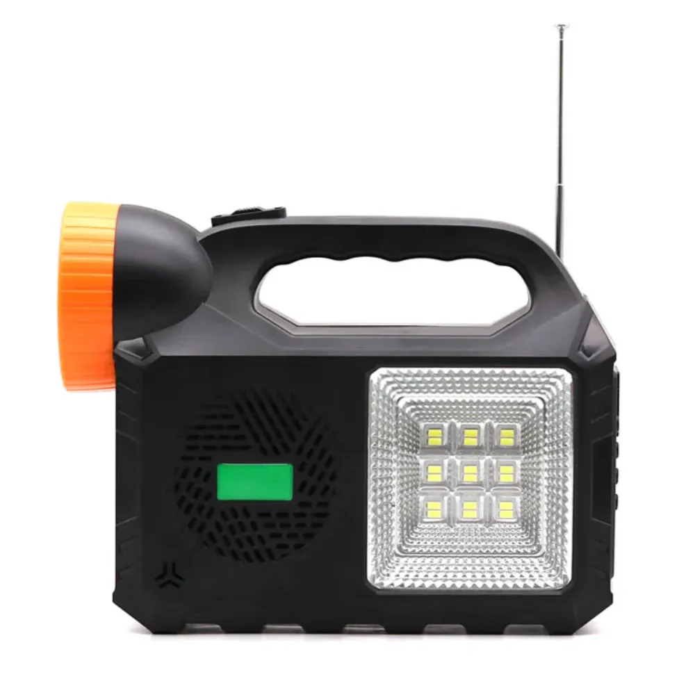 RADIO SOLAR LÁMPARA 80W RECARGABLE 3 BOMBILLOS BLUETOOTH - Image 4