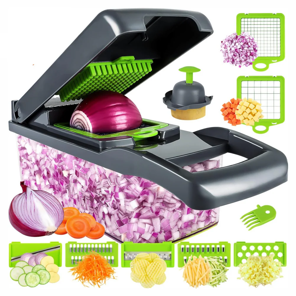 RALLADOR MULTIUSO VEGGIE SLICER PP/ABS VERDE APTO LAVAVAJILLAS