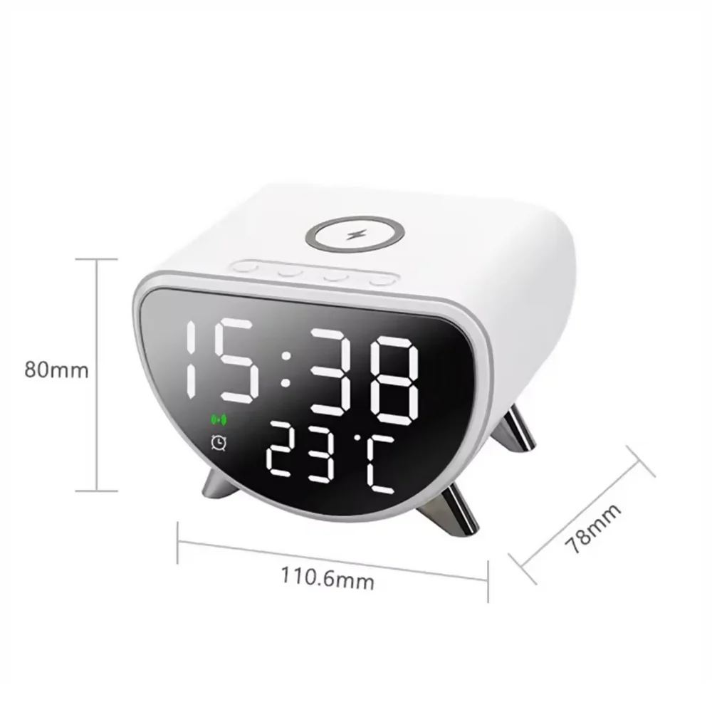 RELOJ DESPERTADOR CON PANTALLA DIGITAL CARGA INALÁMBRICA Y23 - Image 3
