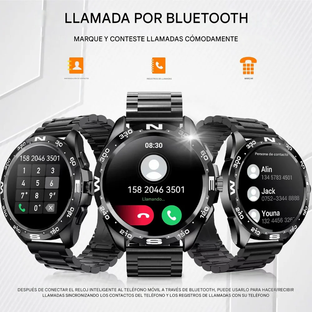 RELOJ INTELIGENTE SMARTWATCH KIELSECT ACTOR LEADING GPS PRO NEGRO - Image 3