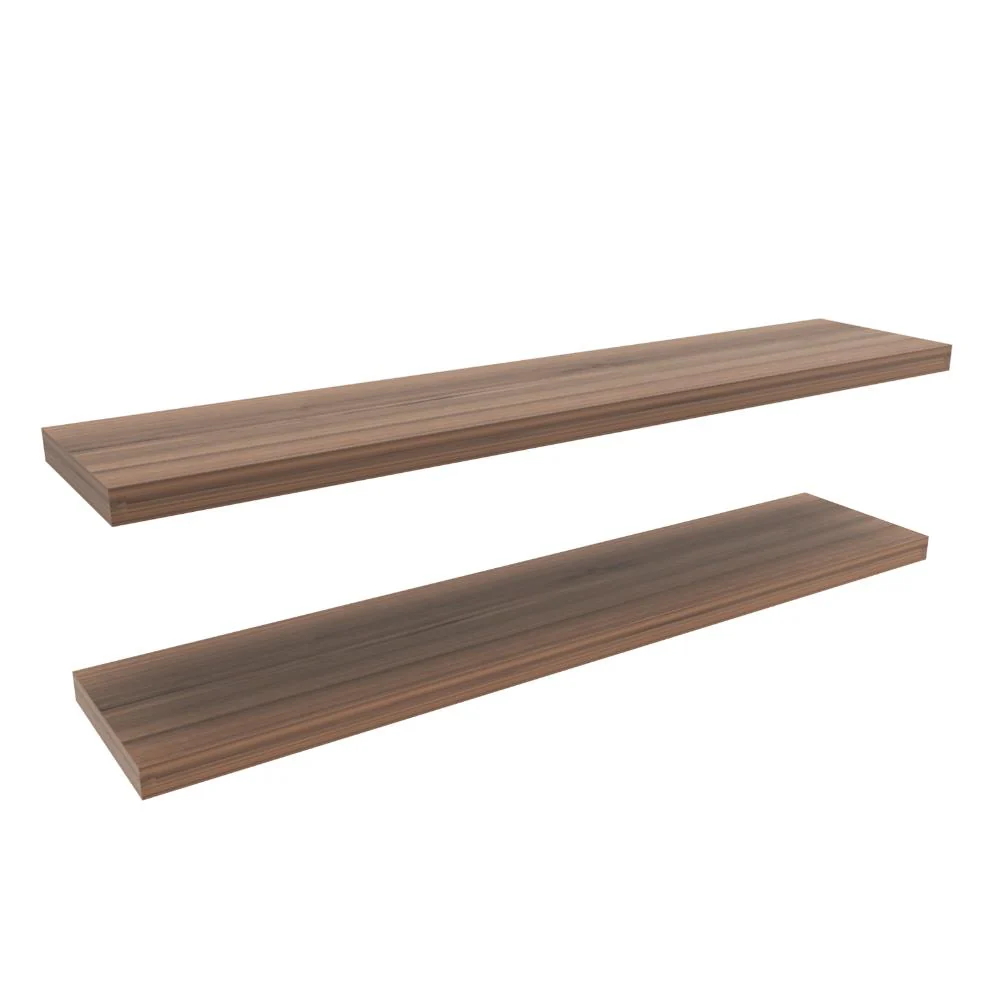 REPISA FLOTANTE SHELF 120, CAFÉ ESPRESSO, CON ESPACIO PARA COLOCAR OBJETOS DECORATIVOS X2 UNIDADES ZF - Image 2