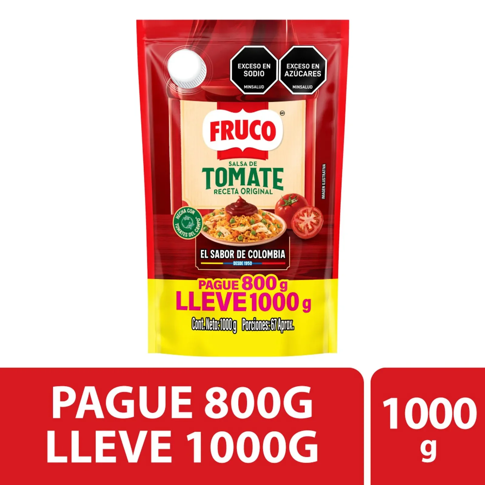 SALSA DE TOMATE 1000 GR