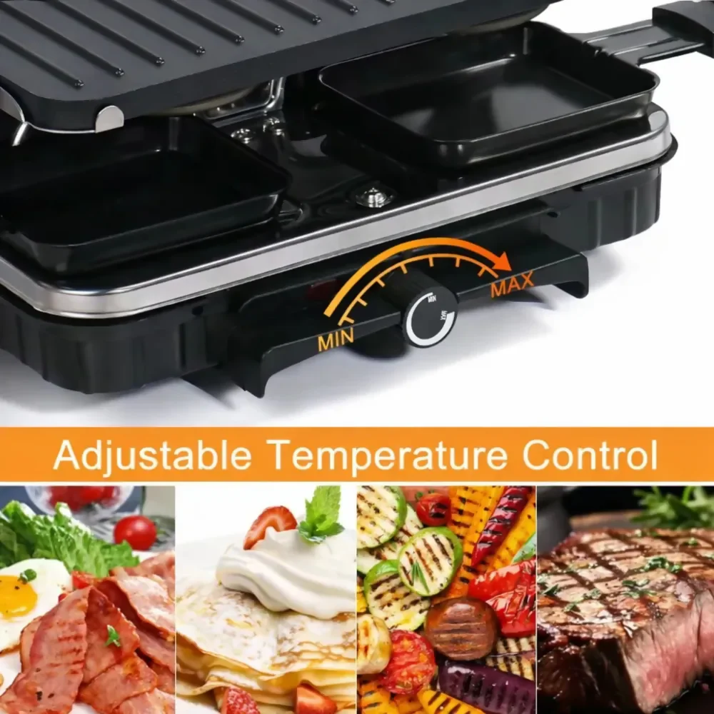SARTÉN ELÉCTRICA PARRILLA ASADOR PLANCHA GRILL ANTIADHERENTE NEGRO 110V - Image 6