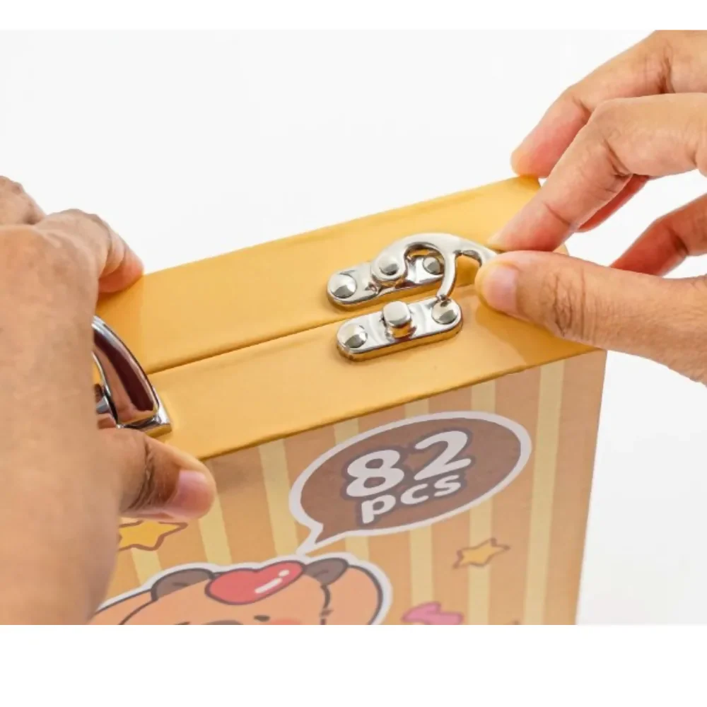 SET ARTES PINTURA DIBUJO CAPIBARA NIÑOS KIT DE PINTURA 82PCS CAPIBARA - Image 4