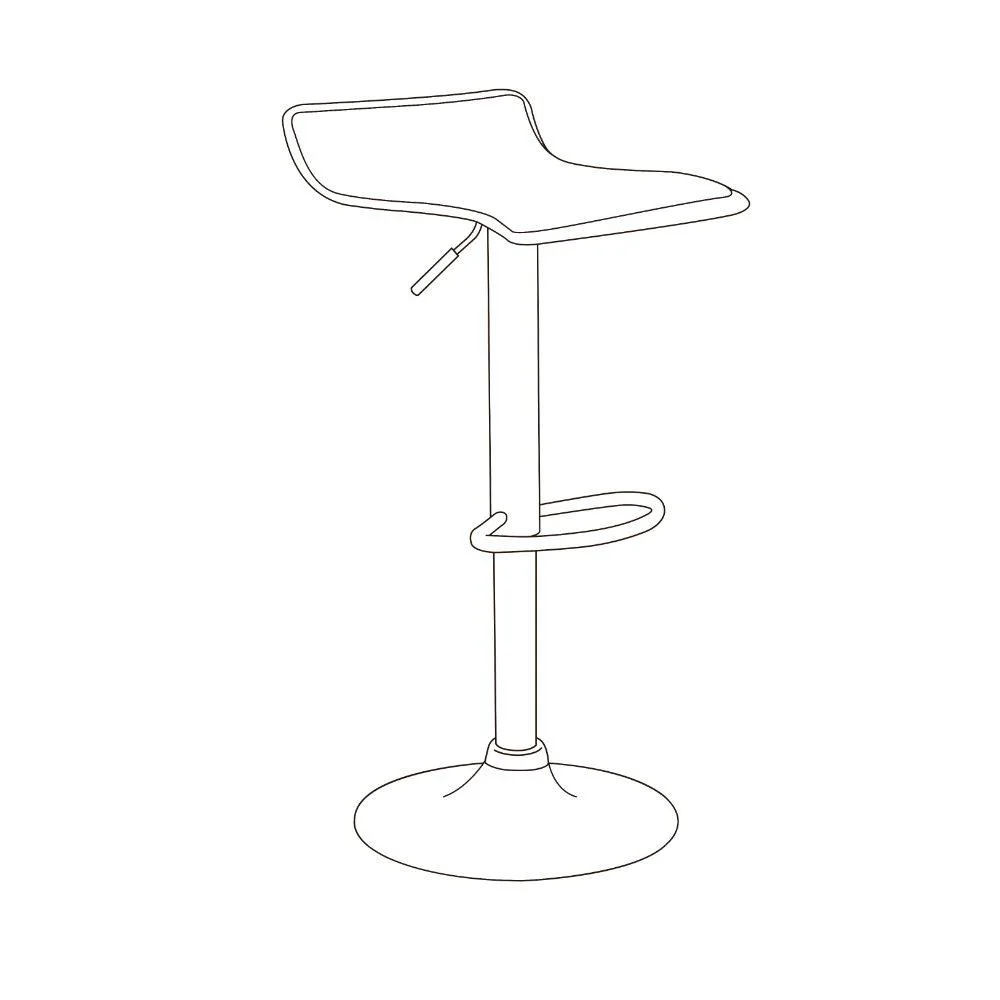 KIT DE DOS SILLAS BAR RECIFES, NEGRO, BASE METAL CROMADO, DISEÑO MODERNO - Image 6