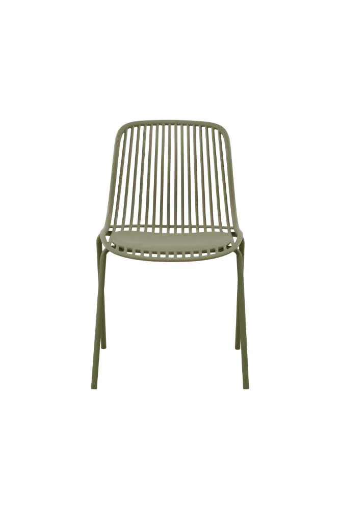Silla Barcelona, Color Beige, Con espaldar en lineas diseño moderno - Image 3