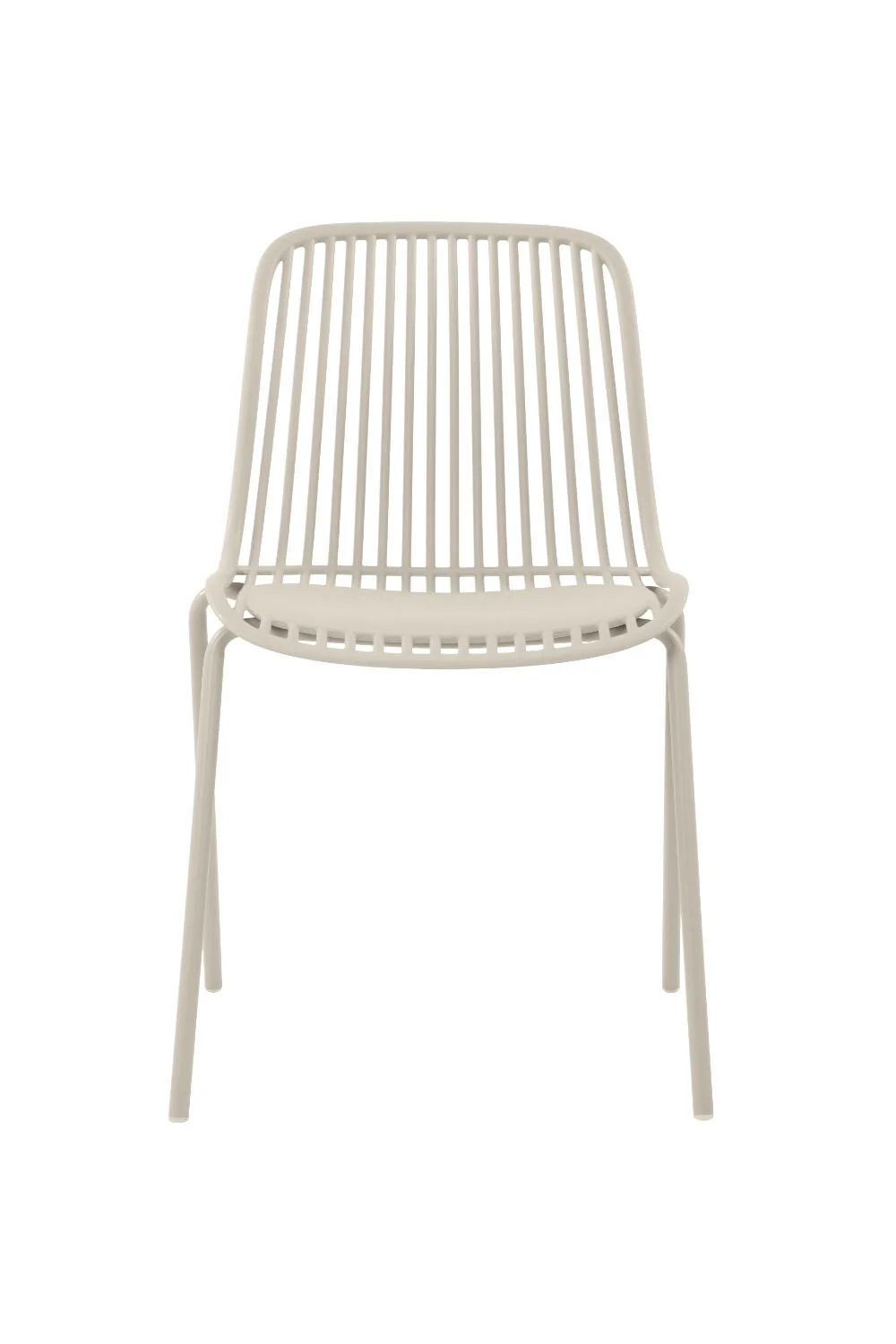 Silla Barcelona, Color Blanco, Con espaldar en lineas diseño moderno - Image 2