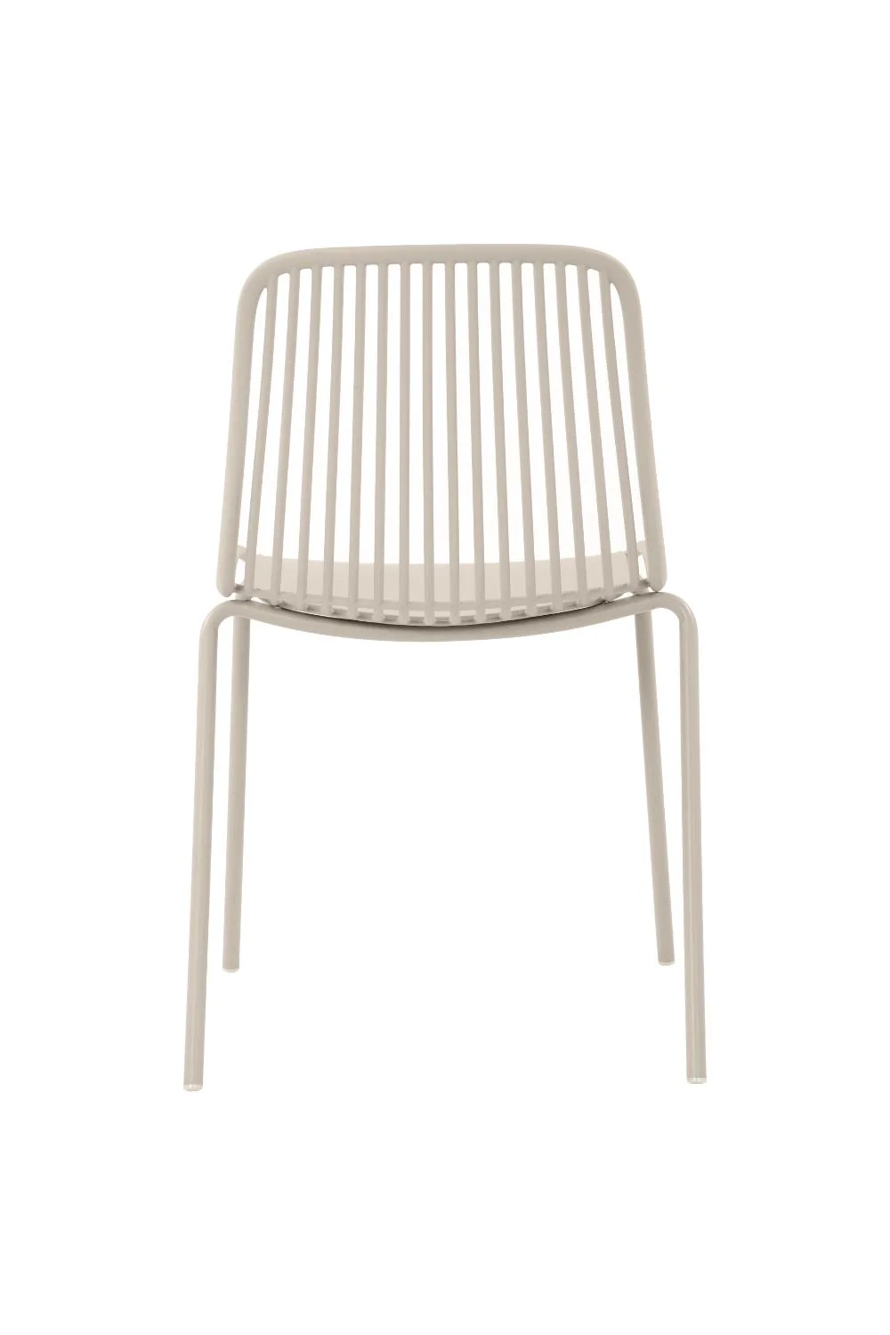 Silla Barcelona, Color Blanco, Con espaldar en lineas diseño moderno - Image 3