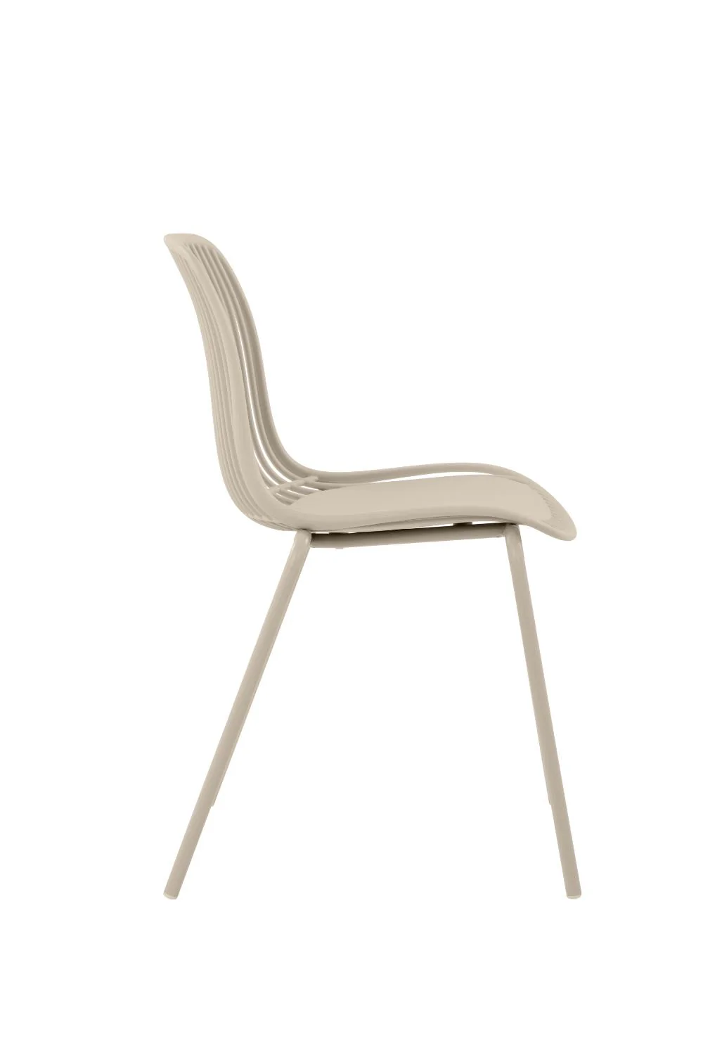 Silla Barcelona, Color Blanco, Con espaldar en lineas diseño moderno - Image 4