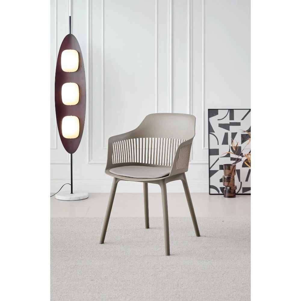 SILLA CON COJIN MAX, COLOR TAUPE, CON ESPALDAR Y COJÍN - Image 10