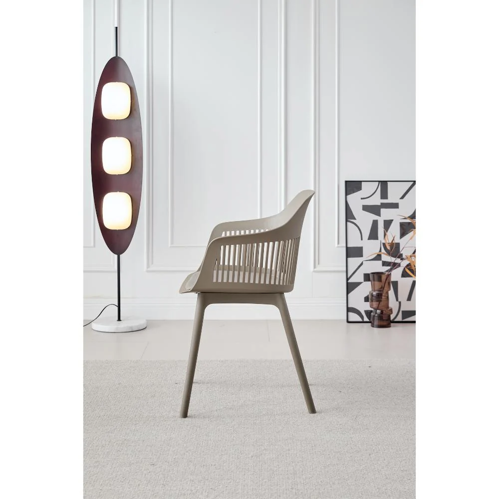 SILLA CON COJIN MAX, COLOR TAUPE, CON ESPALDAR Y COJÍN - Image 2