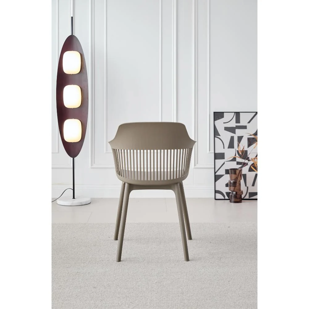 SILLA CON COJIN MAX, COLOR TAUPE, CON ESPALDAR Y COJÍN - Image 4