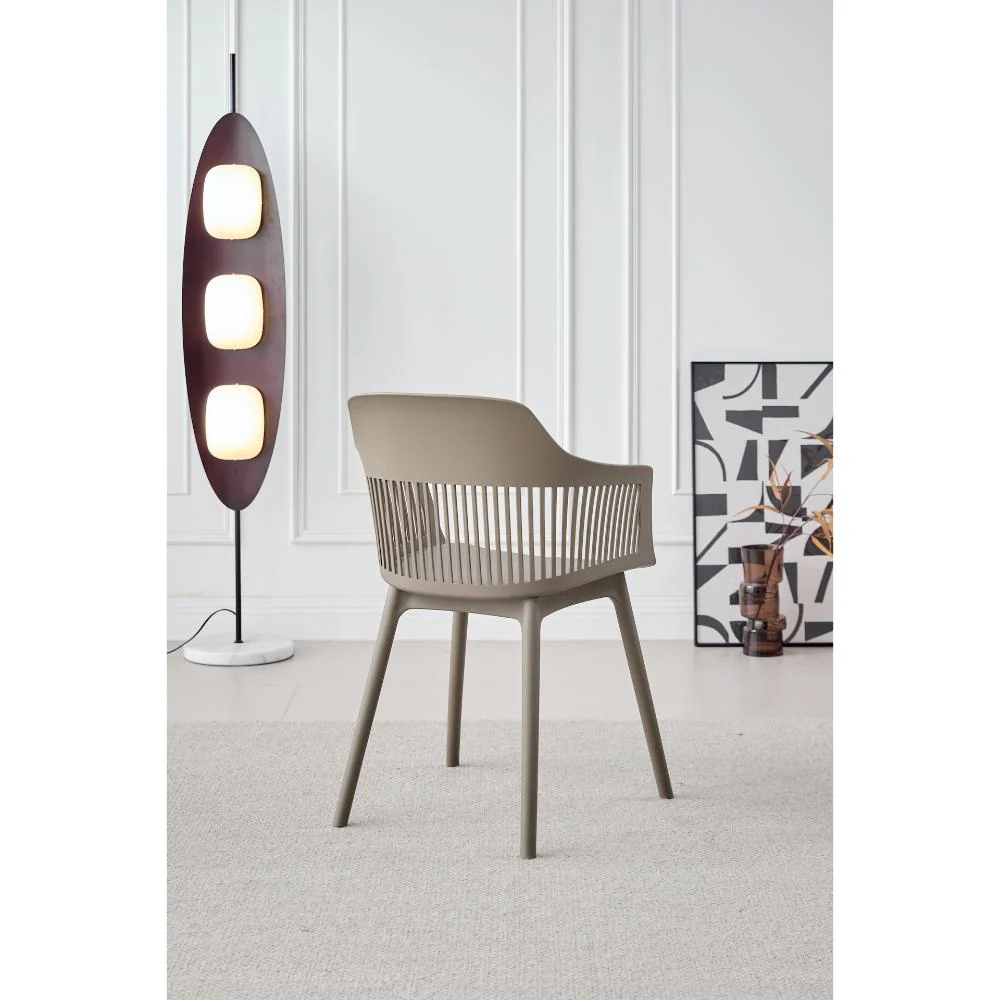 SILLA CON COJIN MAX, COLOR TAUPE, CON ESPALDAR Y COJÍN - Image 6
