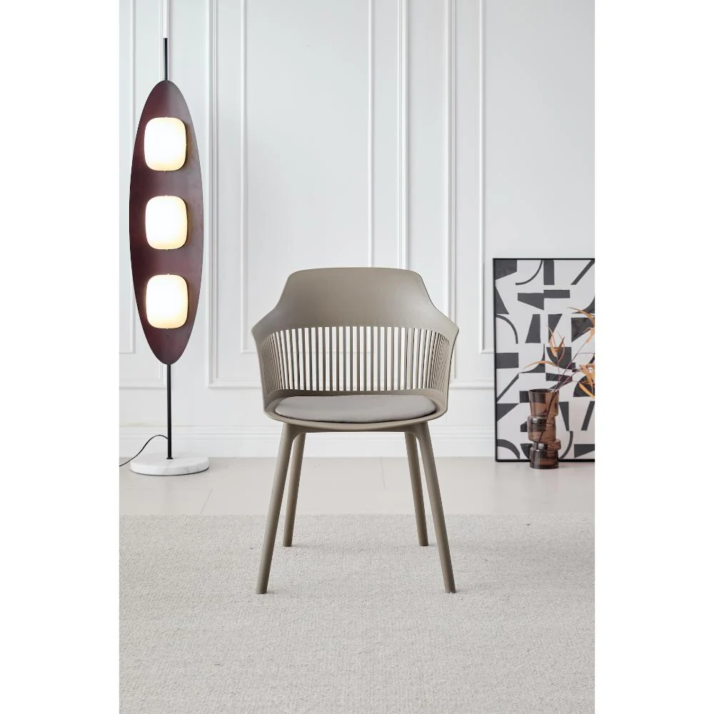SILLA CON COJIN MAX, COLOR TAUPE, CON ESPALDAR Y COJÍN - Image 9