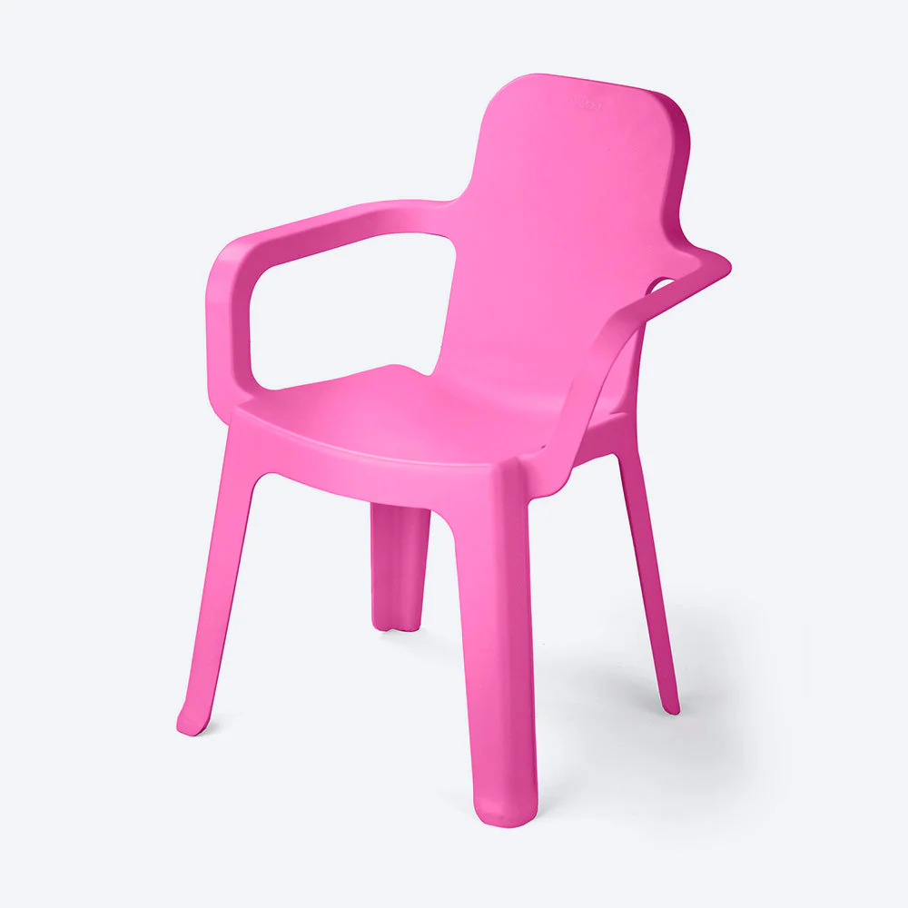 Silla Kinder Infantil, Rosado Fuerte