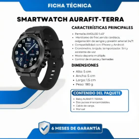 SMARTWATCH RELOJ INTELIGENTE PARA HOMBRE DEPORTIVO PREMIUM - Image 3